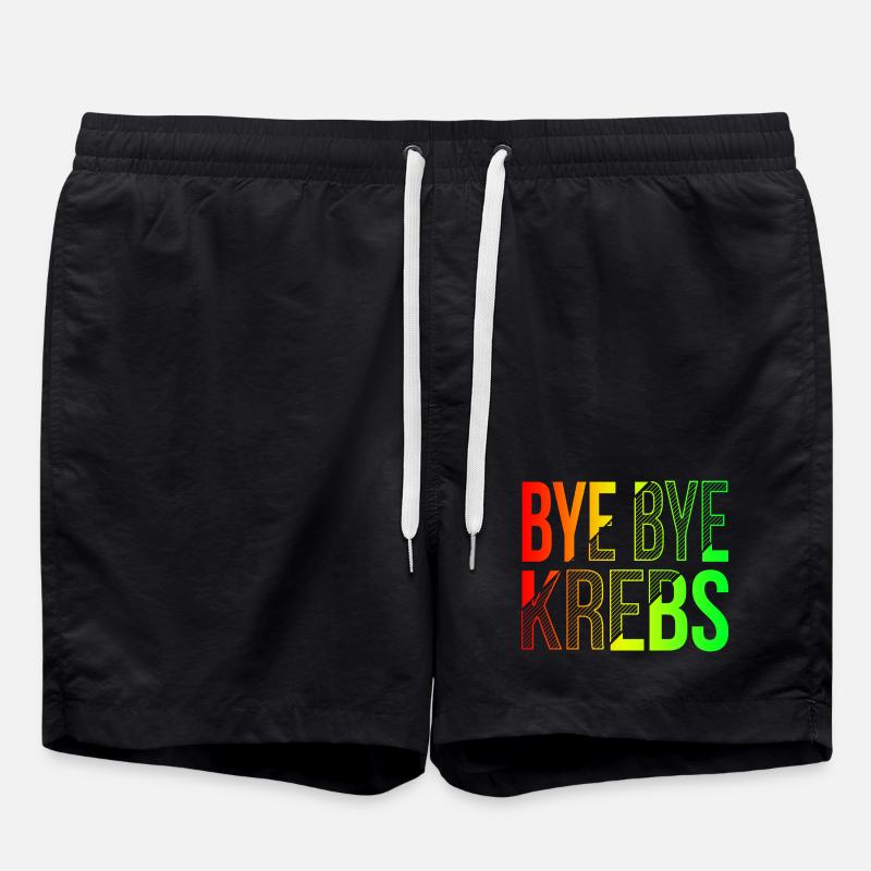 Bye Bye Kreps Rainbow Design - Swim Trunks - black