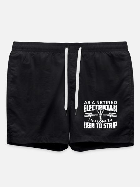 Retired electrician - Swim Trunks - black