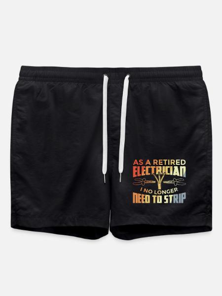 Retired electrician - Swim Trunks - black