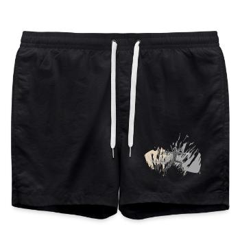 Your yoga style - Swim Trunks - black - Front - AI Model Male 185 light (185cm)