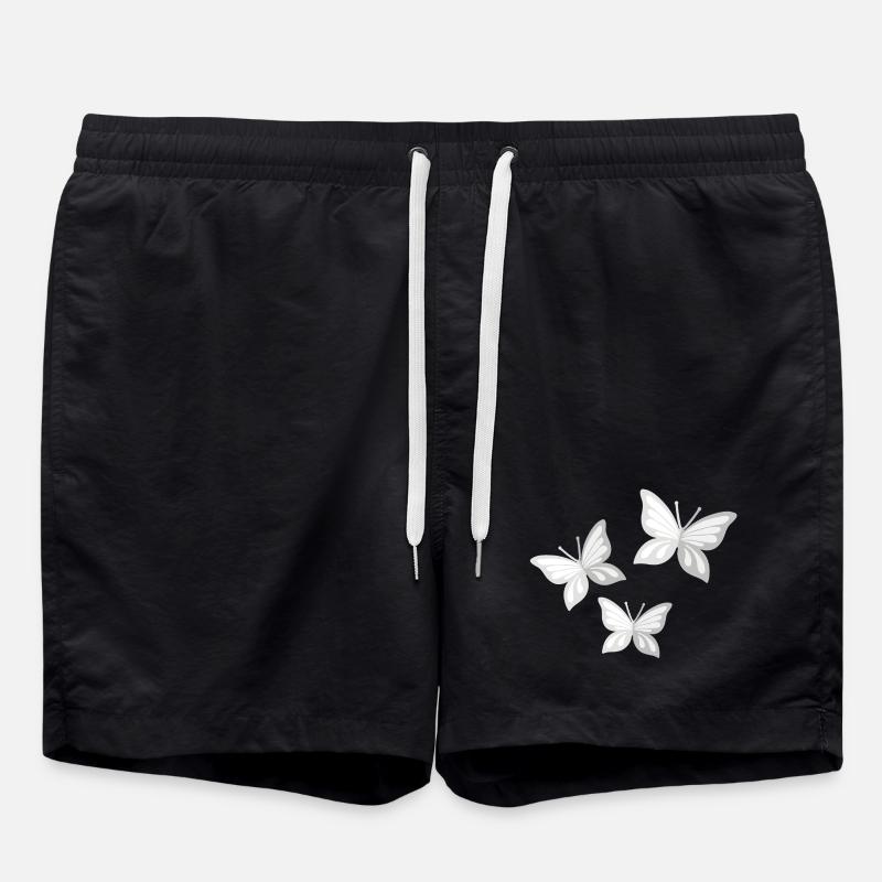 papillon; butterfly - Short de bain - noir