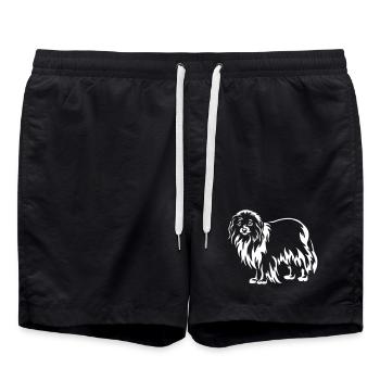 Phalène "Black Edition" - Badeshorts - Schwarz - Vorne - AI Model Male 185 light (185cm)