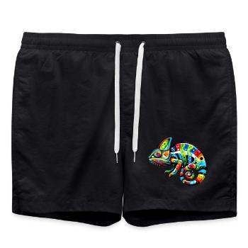 Caméléon - Short de bain - noir - Devant - AI Model Male 185 light (185cm)