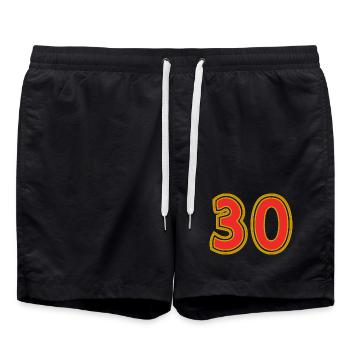 30. 30 ANS. 30e ANNIVERSAIRE. ANNIVERSAIRE 30 ANS. - Short de bain - noir - Devant - AI Model Male 185 light (185cm)
