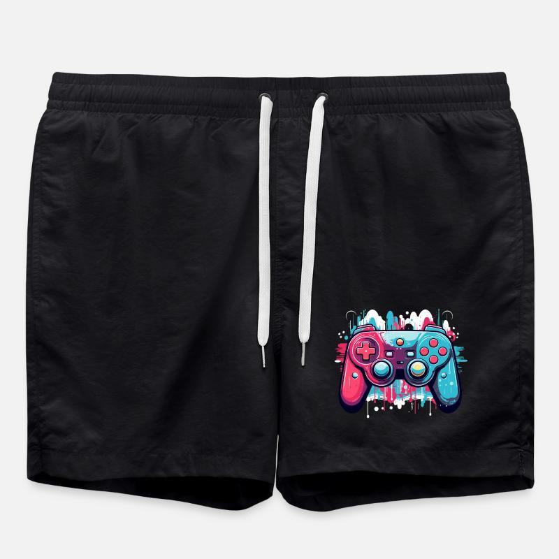 Game Controllers - Swim Trunks - black