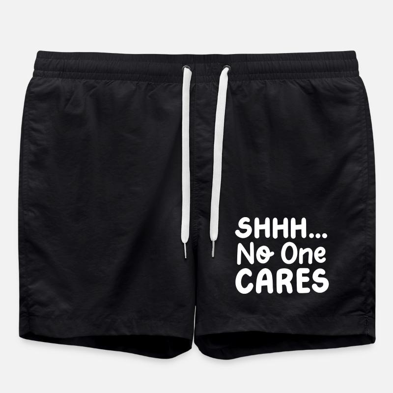 Sarkasmus sarkastischer Humor - Badeshorts - Schwarz