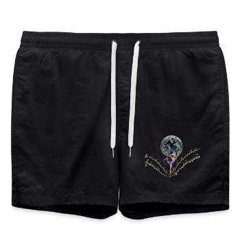 Balancing between music and magic - Swim Trunks - black - Front - AI Model Male 185 light (185cm)
