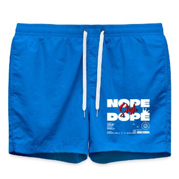 T-shirt de style Nope – Déclaration urbaine streetwear - Short de bain - cobalt blue - Devant
