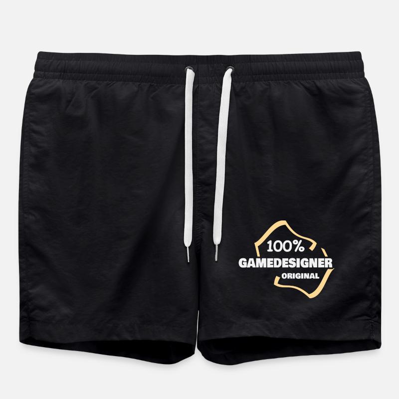 Occupation Game Designer - Swim Trunks - black
