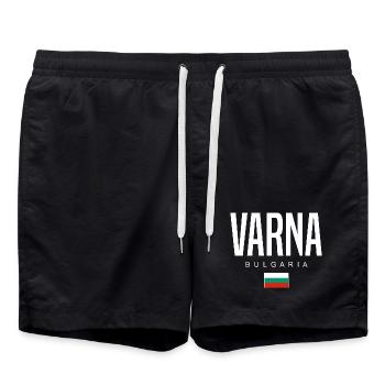 Varna Bulgarie - Short de bain - noir - Devant - AI Model Male 185 light (185cm)