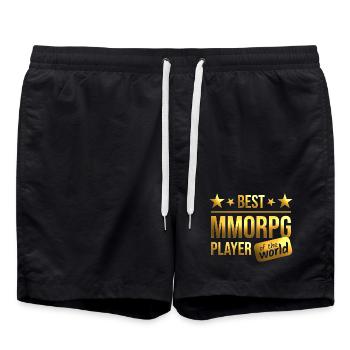 MMORPG - Swim Trunks - black - Front - AI Model Male 185 light (185cm)