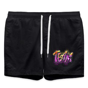 Team - Badeshorts - Schwarz - Vorne - AI Model Male 185 light (185cm)