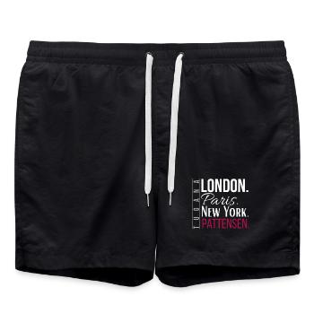 London Paris New York Pattensen - Swim Trunks - black - Front - AI Model Male 185 light (185cm)