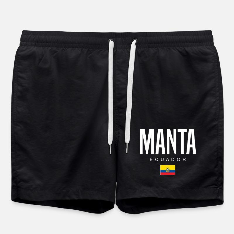 Manta Équateur Équatorien - Short de bain - noir