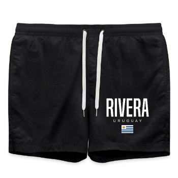 Rivera Uruguay Uruguayans - Swim Trunks - black - Front - AI Model Male 185 light (185cm)