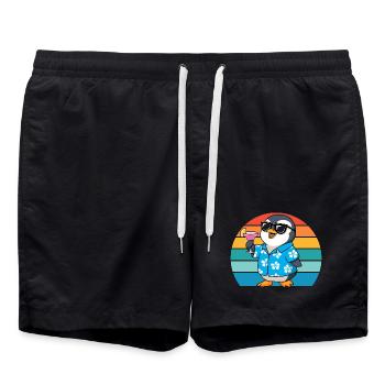 Lunettes de soleil Retro Penguins Cool Penguin - Short de bain - noir - Devant - AI Model Male 185 light (185cm)
