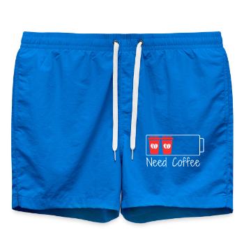 Caféine = 100 % de charge - Short de bain - cobalt blue - Devant