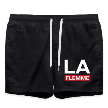 Faul - Badeshorts - Schwarz - Vorne - AI Model Male 185 light (185cm)