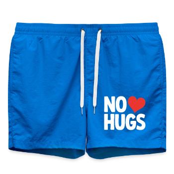 No Hugs Please Keep Your Distance Hug Anti Social - Swim Trunks - cobalt blue - Front