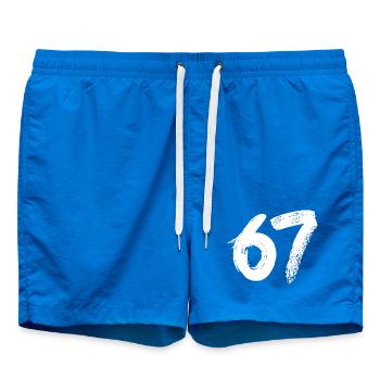 67 Peinture Blanche - Short de bain - cobalt blue - Devant