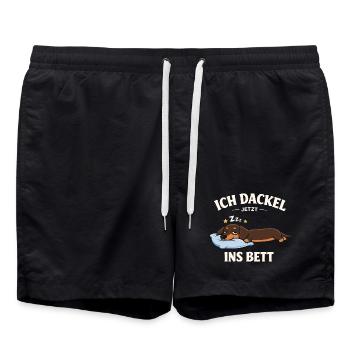 Dachshund Clothes Gifts I Dachshund Now - Swim Trunks - black - Front - AI Model Male 185 light (185cm)