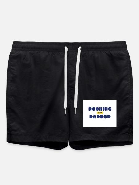 Rocking This Dad Bod - Swim Trunks - black
