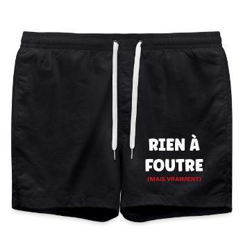 Ist mir scheißegal. - Badeshorts - Schwarz - Vorne - AI Model Male 185 light (185cm)