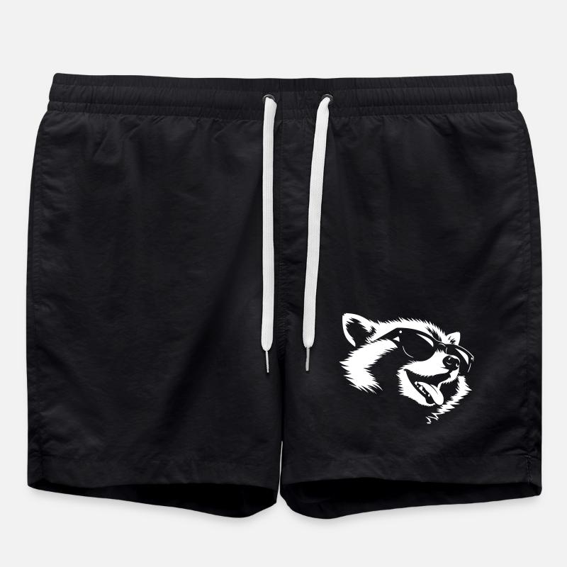 Freschezza del Procione – Testa di Bandit con occhiali da sole - Costume a pantaloncino - nero