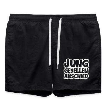 Bachelor party bachelor party - Swim Trunks - black - Front - AI Model Male 185 light (185cm)
