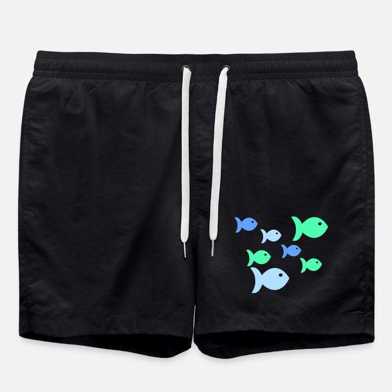 Poisson pastel Poisson de mer tropical - Short de bain - noir