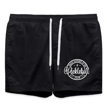 Proud Pickleball Crew Emblem Sport Gift - Short de bain - noir - Devant - AI Model Male 185 light (185cm)