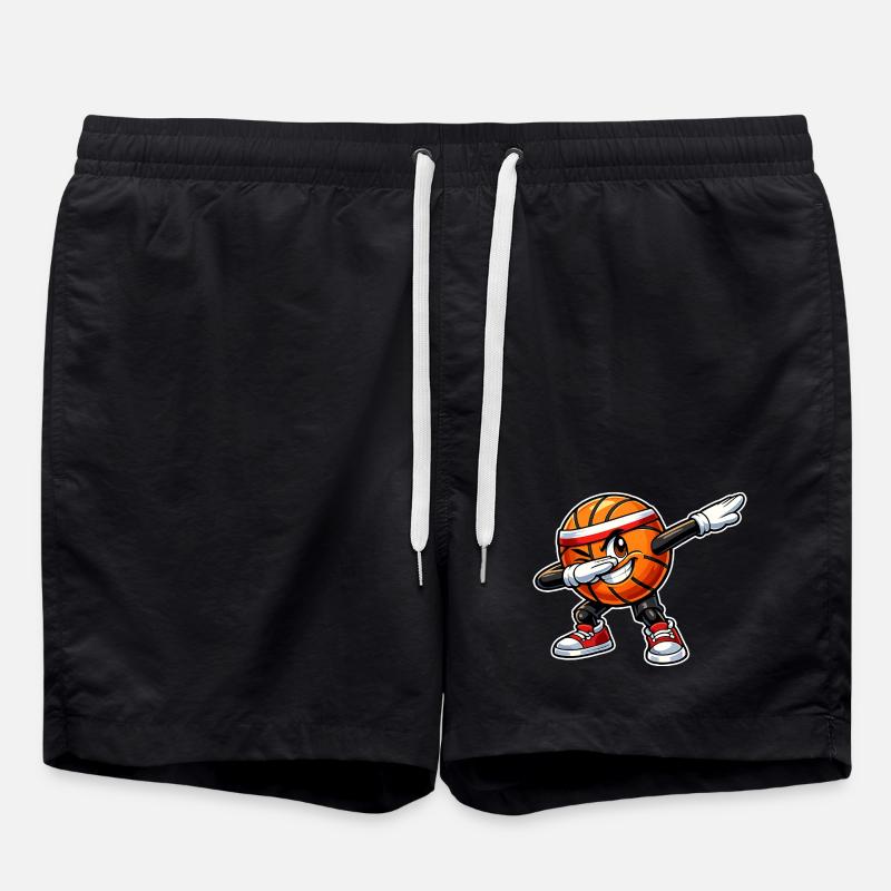 Dabbing Basketball - Badeshorts - Schwarz