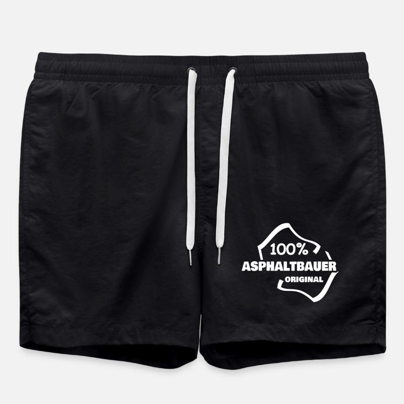 Arbeit Asphaltbauer - Badeshorts - Schwarz