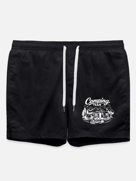 Camping Team Wagon - Swim Trunks - black