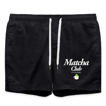 Matcha Club - Badeshorts - Schwarz - Vorne - AI Model Male 185 light (185cm)