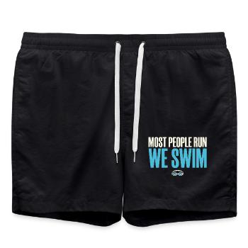 Compétition de natation Cadeau de l’équipe de natation des mères natation - Short de bain - noir - Devant - AI Model Male 185 light (185cm)