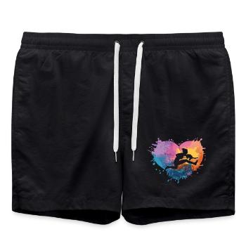 Hobby Horsing Coeur - Short de bain - noir - Devant - AI Model Male 185 light (185cm)