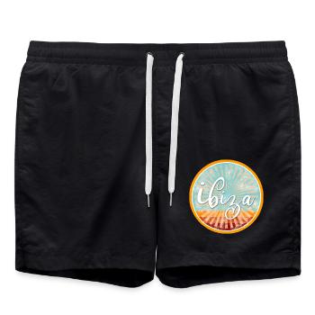 Ibiza sun - Swim Trunks - black - Front - AI Model Male 185 light (185cm)