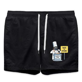 Goûtez à l’avenir ! - Short de bain - noir - Devant - AI Model Male 185 light (185cm)
