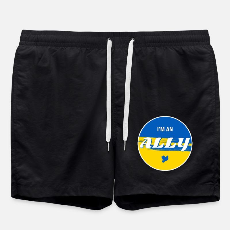 Ukraine ALLY - Swim Trunks - black
