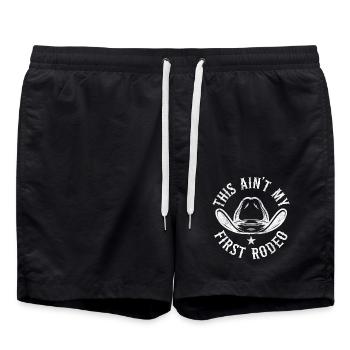 Ce n’est pas mon premier rodéo - Short de bain - noir - Devant - AI Model Male 185 light (185cm)