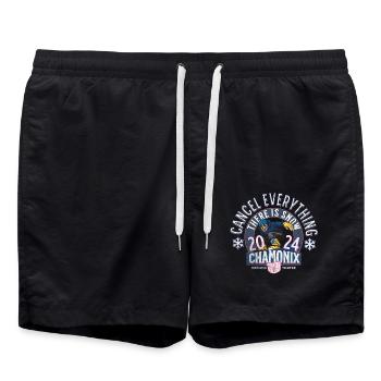 Stornieren Sie alles, was es in Chamonix gibt Schnee - Badeshorts - Schwarz - Vorne - AI Model Male 185 light (185cm)