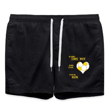 Soccer Mom - Swim Trunks - black - Front - AI Model Male 185 light (185cm)