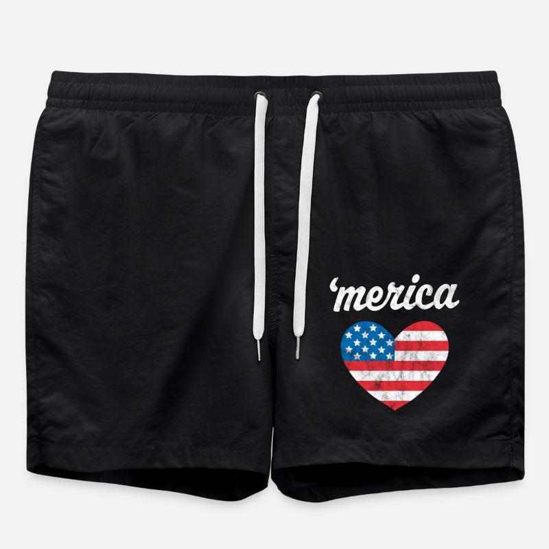 'merica - Short de bain - noir