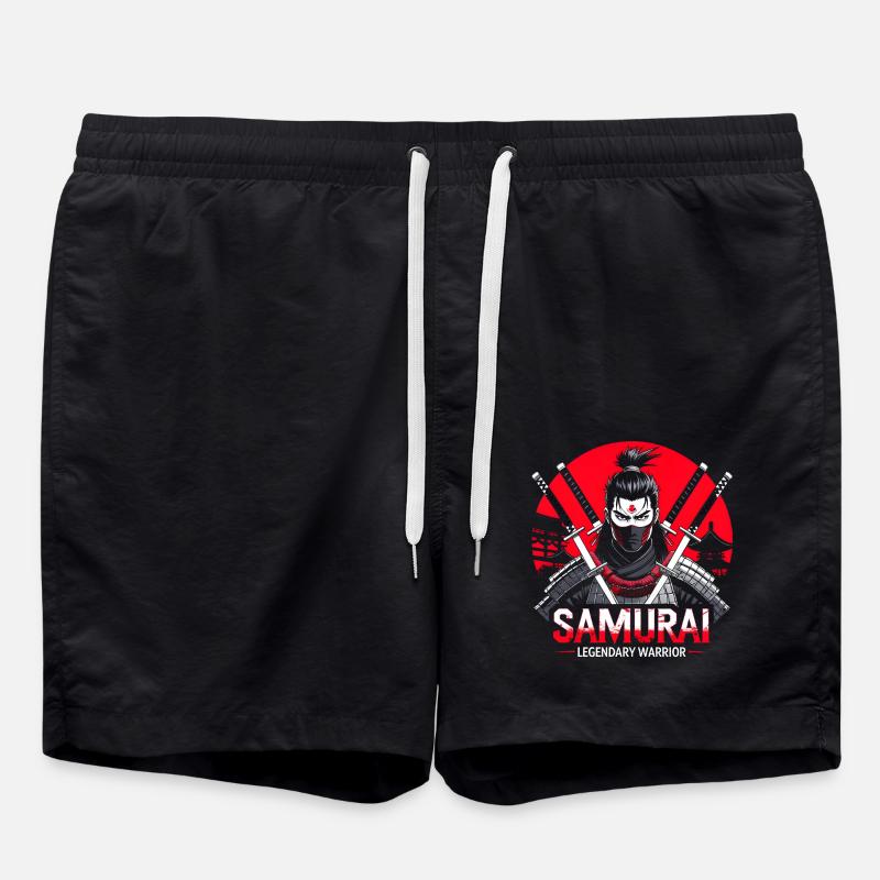 Samurai Krieger - Badeshorts - Schwarz