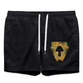 pilz e 95 - Badeshorts - Schwarz - Vorne - AI Model Male 185 light (185cm)