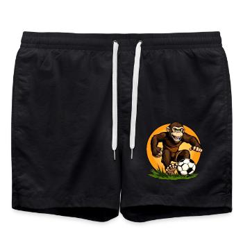 Football de singe - Short de bain - noir - Devant - AI Model Male 185 light (185cm)