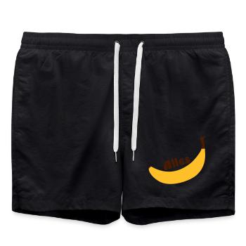 alles banane - Badeshorts - Schwarz - Vorne - AI Model Male 185 light (185cm)