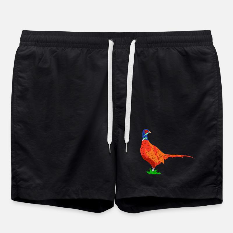 fasan vogel jäger - Badeshorts - Schwarz
