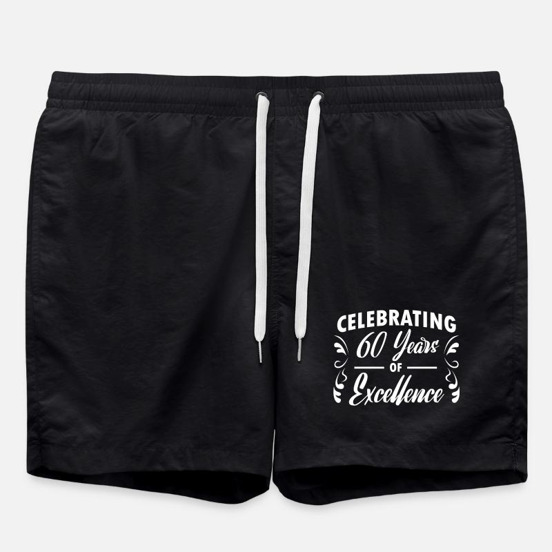 60ème anniversaire - design - Short de bain - noir